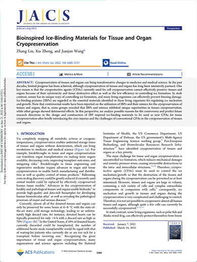 Bioinspired Ice-Binding Materials for Tissue and Organ