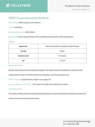 PBMC Cryopreservation Medium (CS-PM-D1-E)