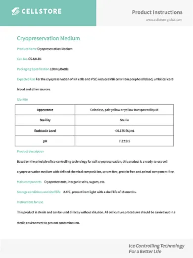 NK Cell Cryopreservation Medium (CS-NK-D1)