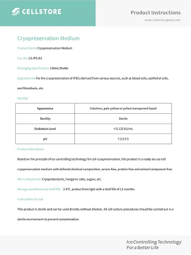 iPSC Cryopreservation Medium (CS-IPS-D1)