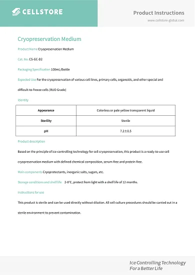 Enhanced Cell Line Cryopreservation Medium (CS-GC-D2)