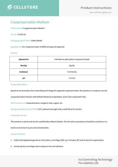 Organoid Cryopreservation Medium (CS-OG-D1)