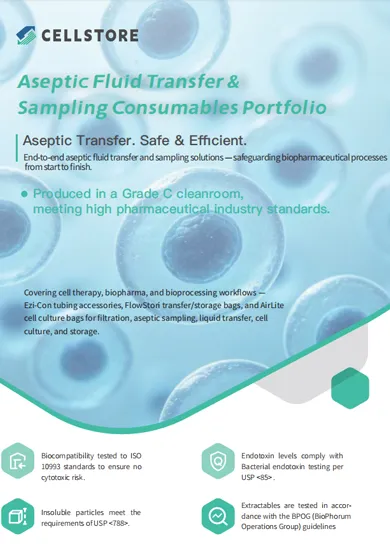 Product Brochure-Aseptic Fluid Transfer & Sampling Consumbles Portfolio